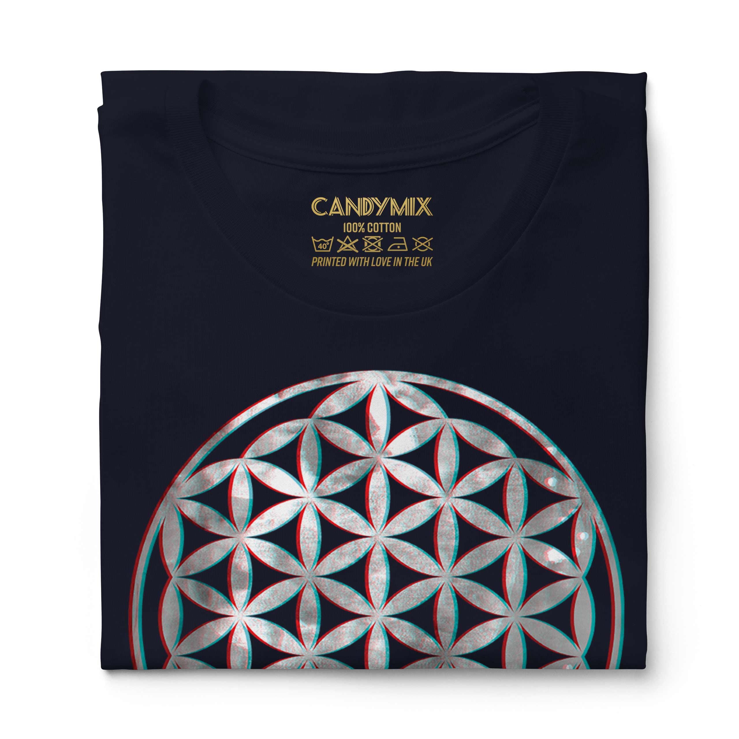 FLOWER OF LIFE 3D LADIES T-SHIRT TEE TOP GIFT SYMBOL PAGAN