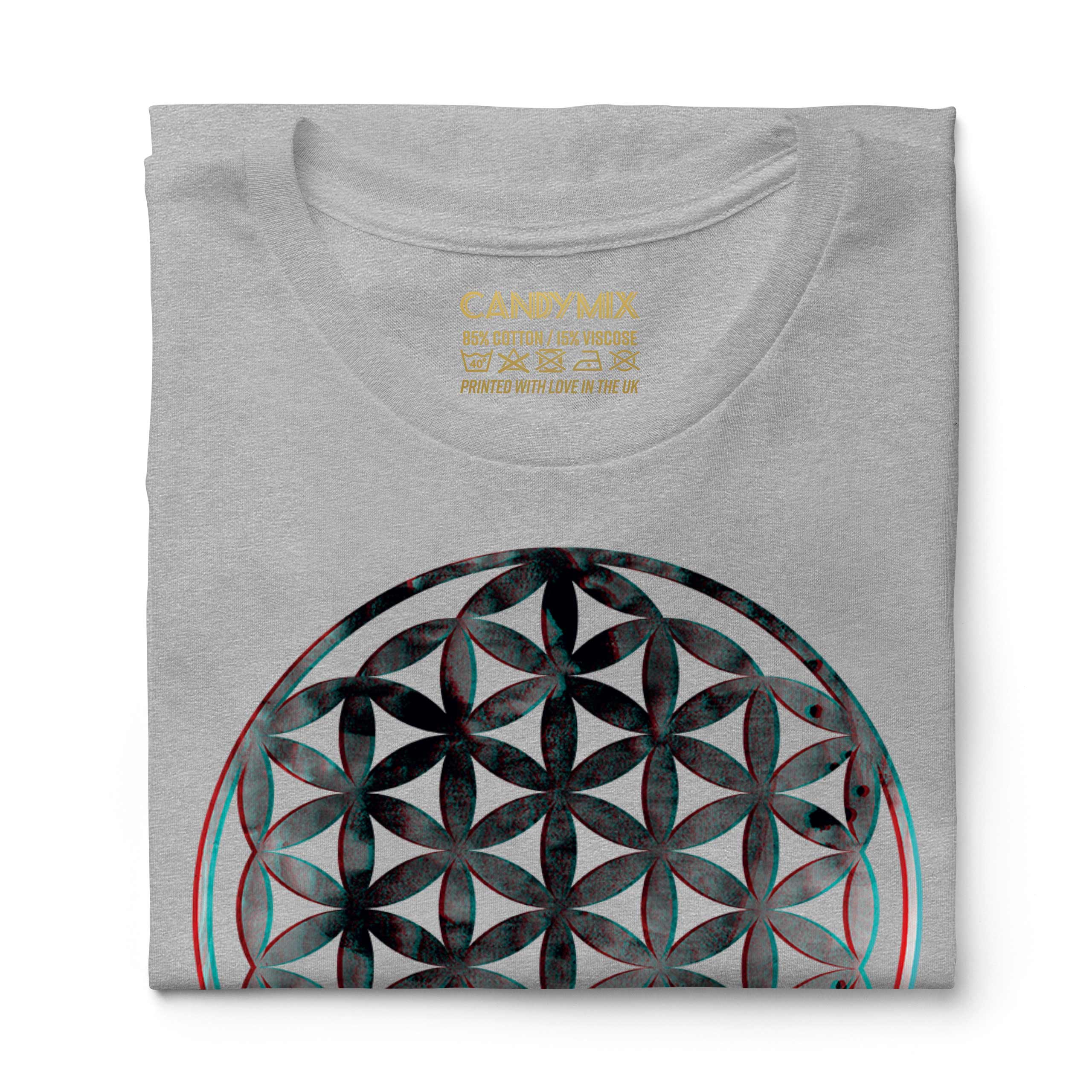 FLOWER OF LIFE 3D LADIES T-SHIRT TEE TOP GIFT SYMBOL PAGAN