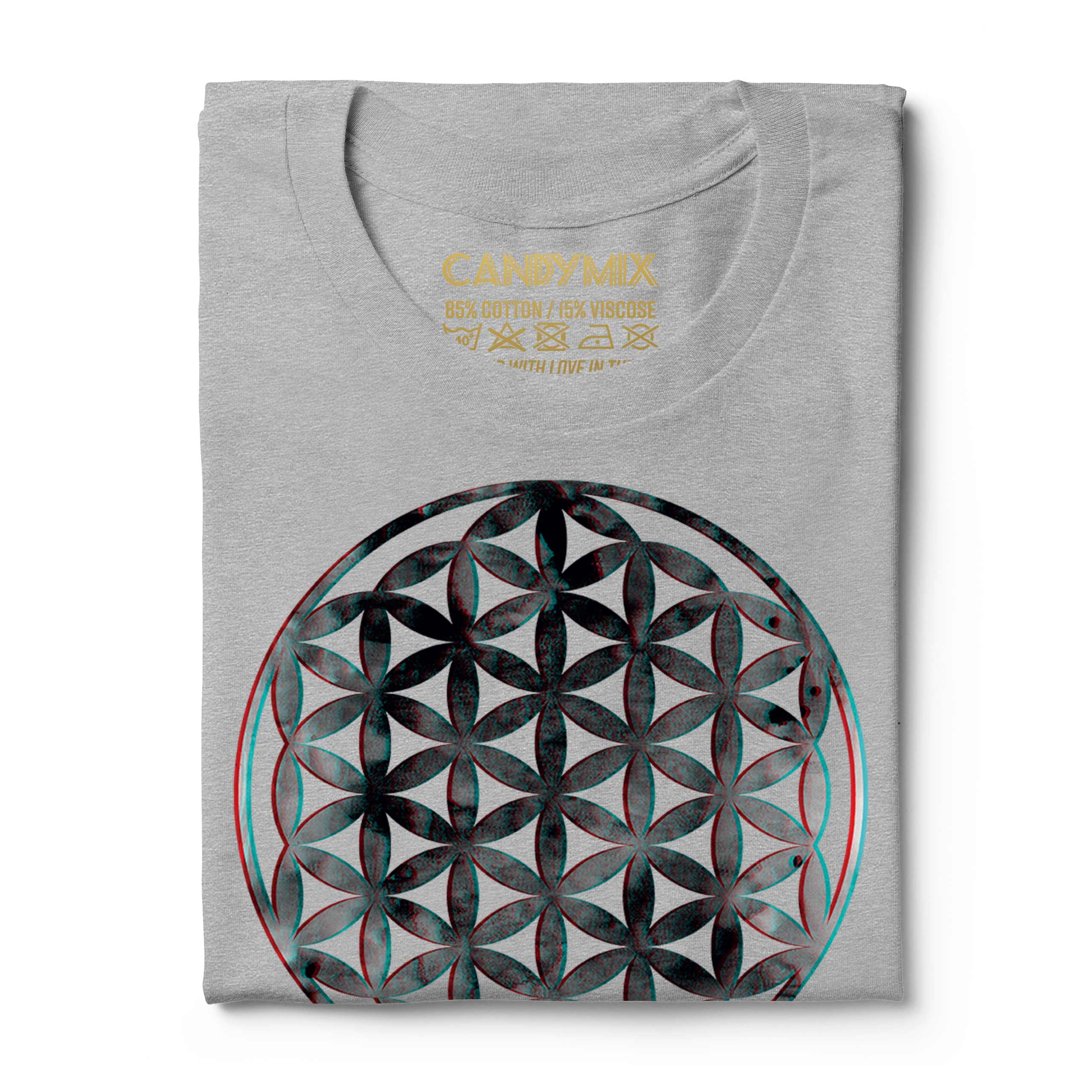 FLOWER OF LIFE 3D MENS T-SHIRT TEE TOP GIFT SYMBOL PAGAN