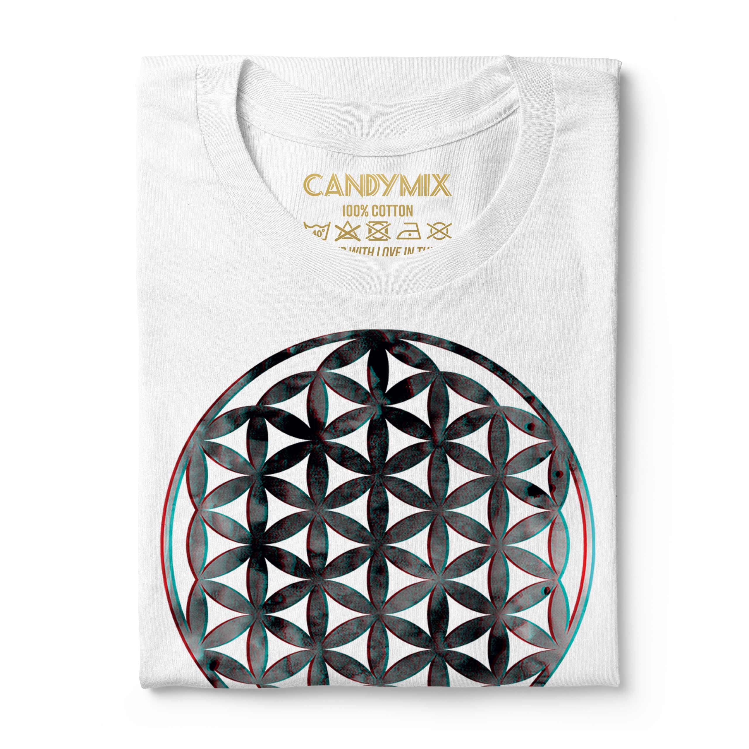 FLOWER OF LIFE 3D MENS T-SHIRT TEE TOP GIFT SYMBOL PAGAN