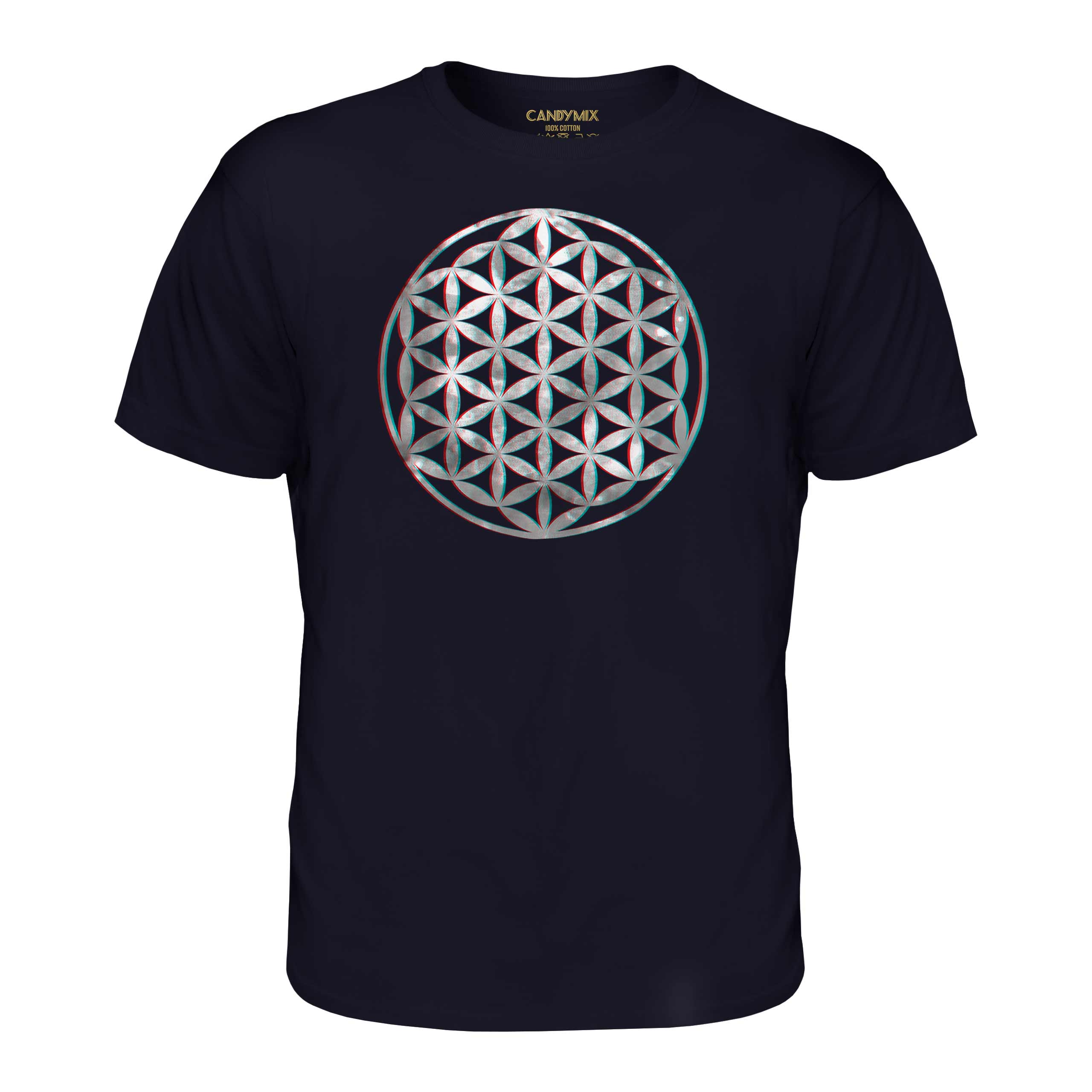 FLOWER OF LIFE 3D MENS T-SHIRT TEE TOP GIFT SYMBOL PAGAN