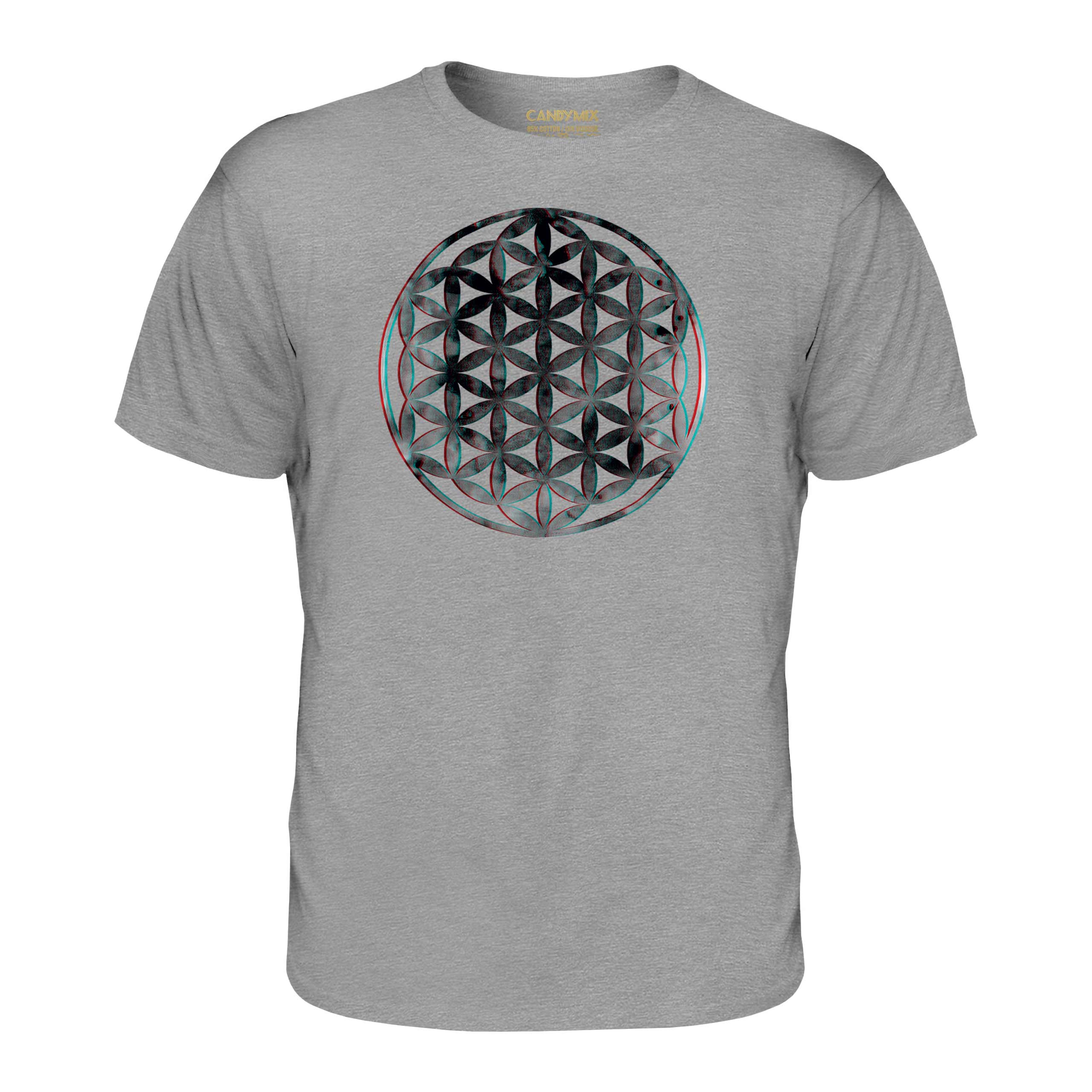 FLOWER OF LIFE 3D MENS T-SHIRT TEE TOP GIFT SYMBOL PAGAN