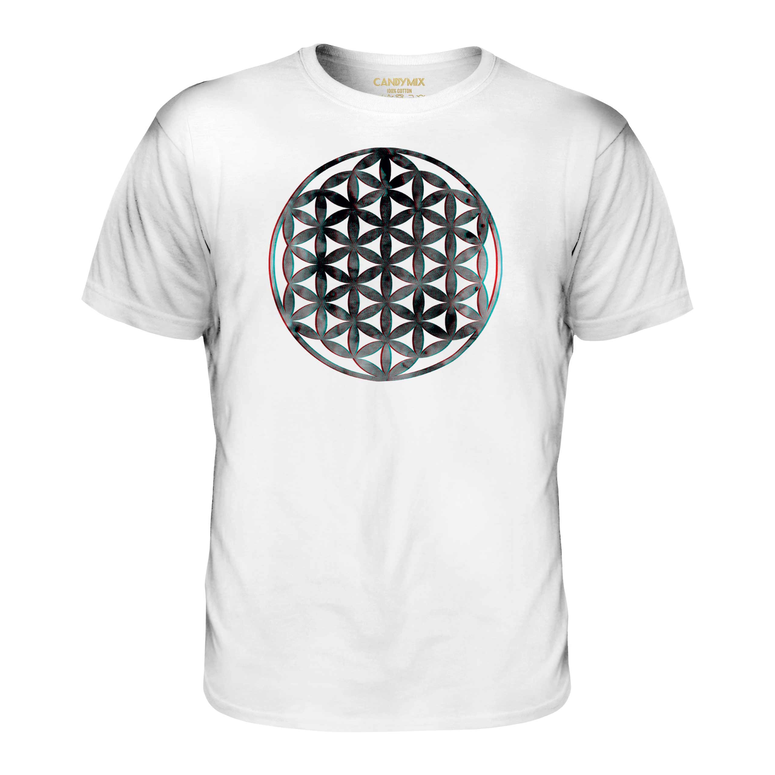 FLOWER OF LIFE 3D MENS T-SHIRT TEE TOP GIFT SYMBOL PAGAN