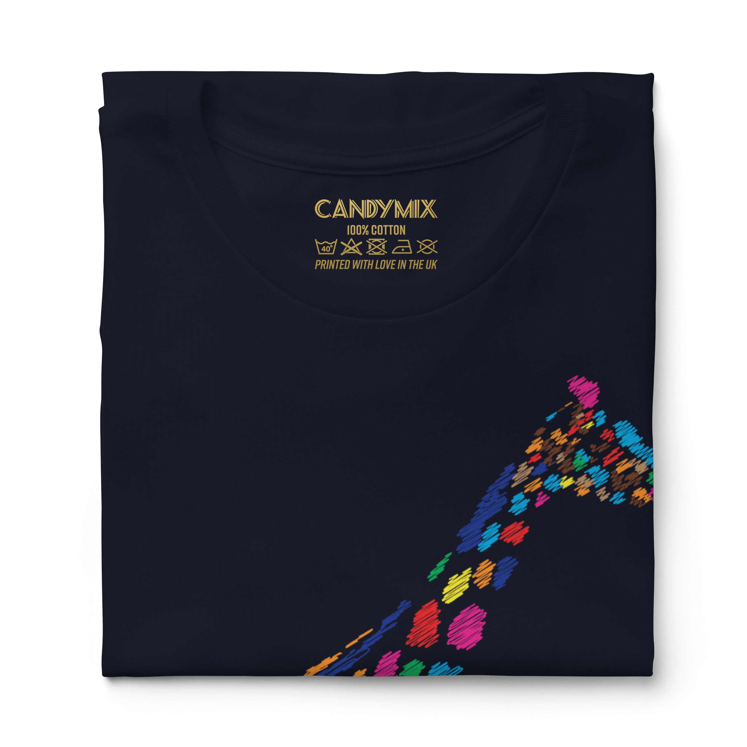 T-shirt Donna Con Stamapa Giraffe &ndash; Top Giungla Colorato CandyMix &ndash; Cotone UK