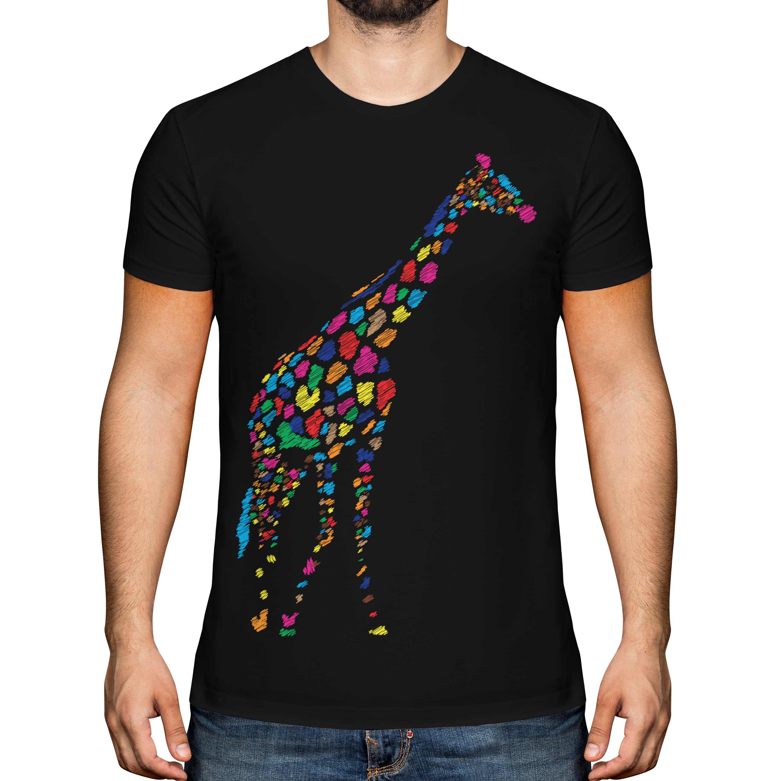 mens giraffe t shirt