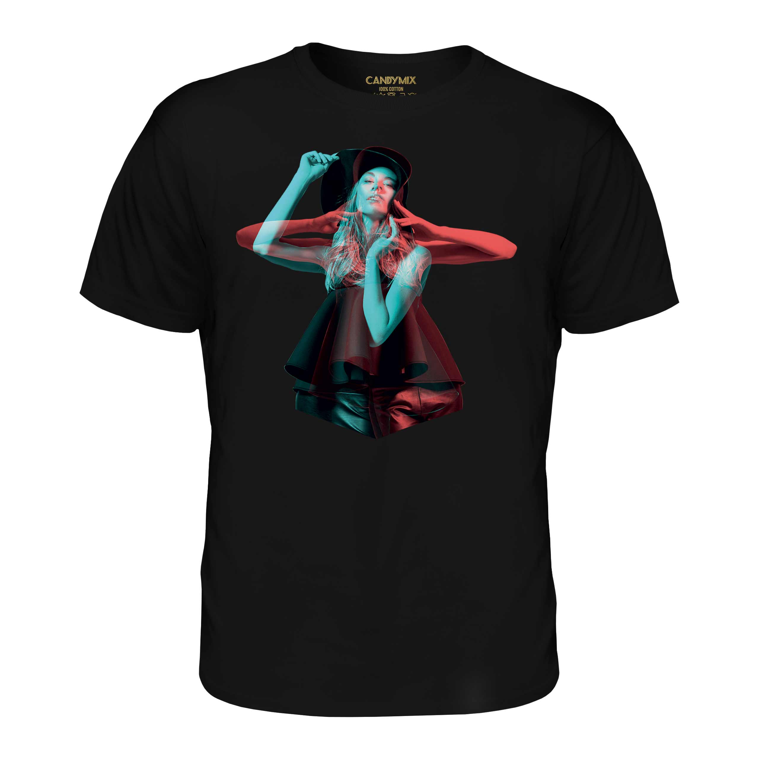 FASHION MODEL STEREOSCOPIC MENS T-SHIRT TEE TOP GIFT 3D ILLUSION