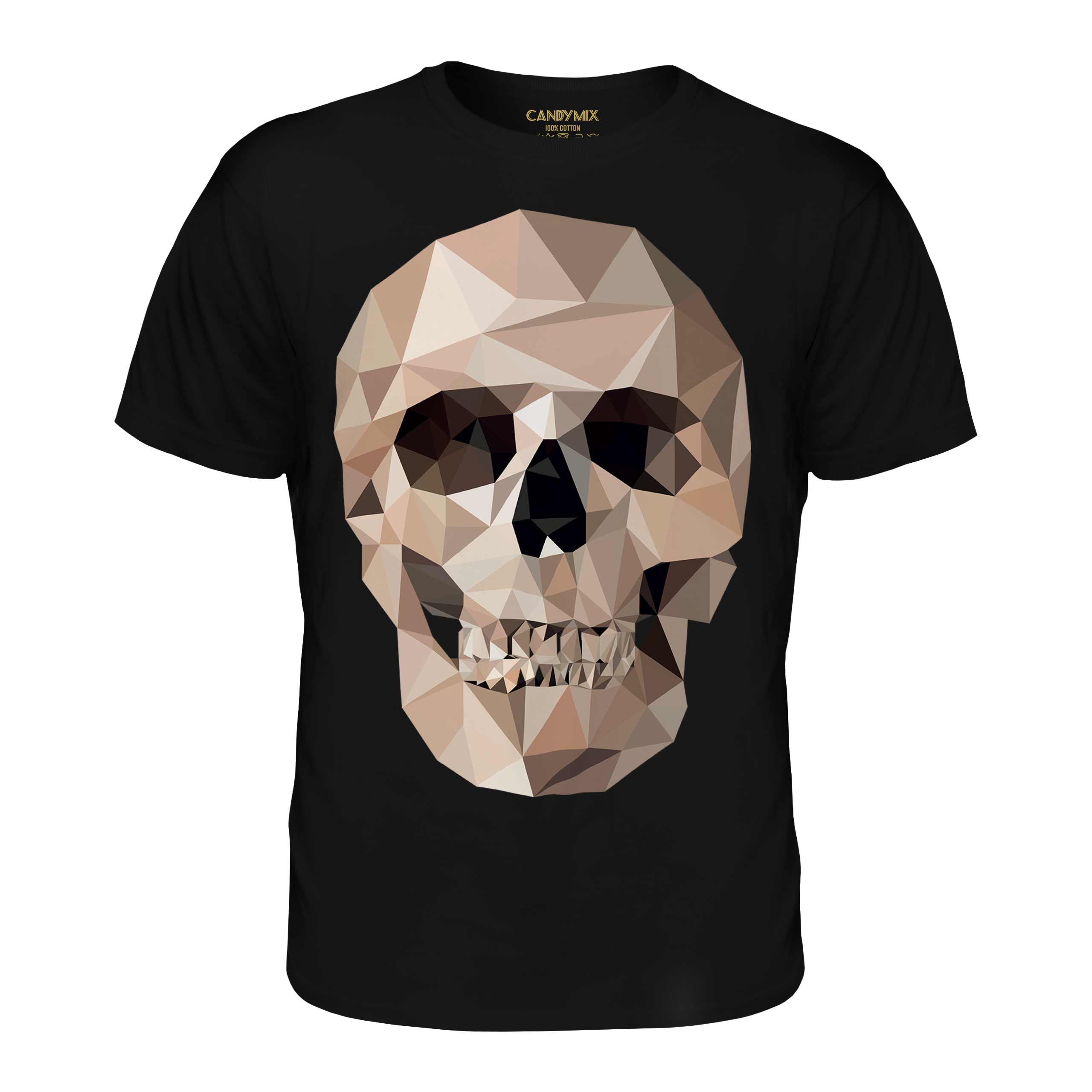 Polygon Skull Ideal Gift or Birthday Present. Details about   Mens T-Shirt