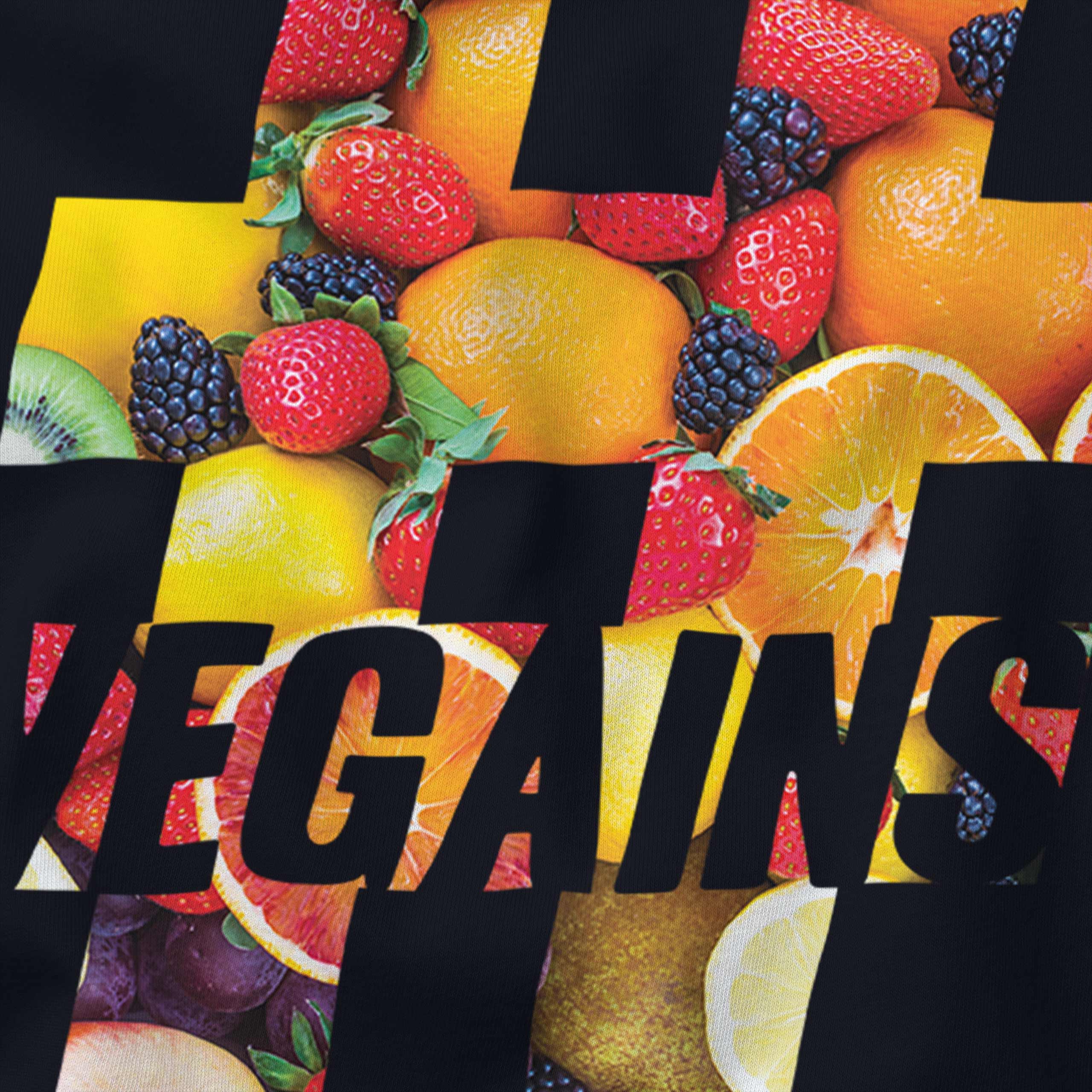 Hashtag Vegains Uomo T-Shirt Regalo per Vegani Cibo - Foto 19 di 21
