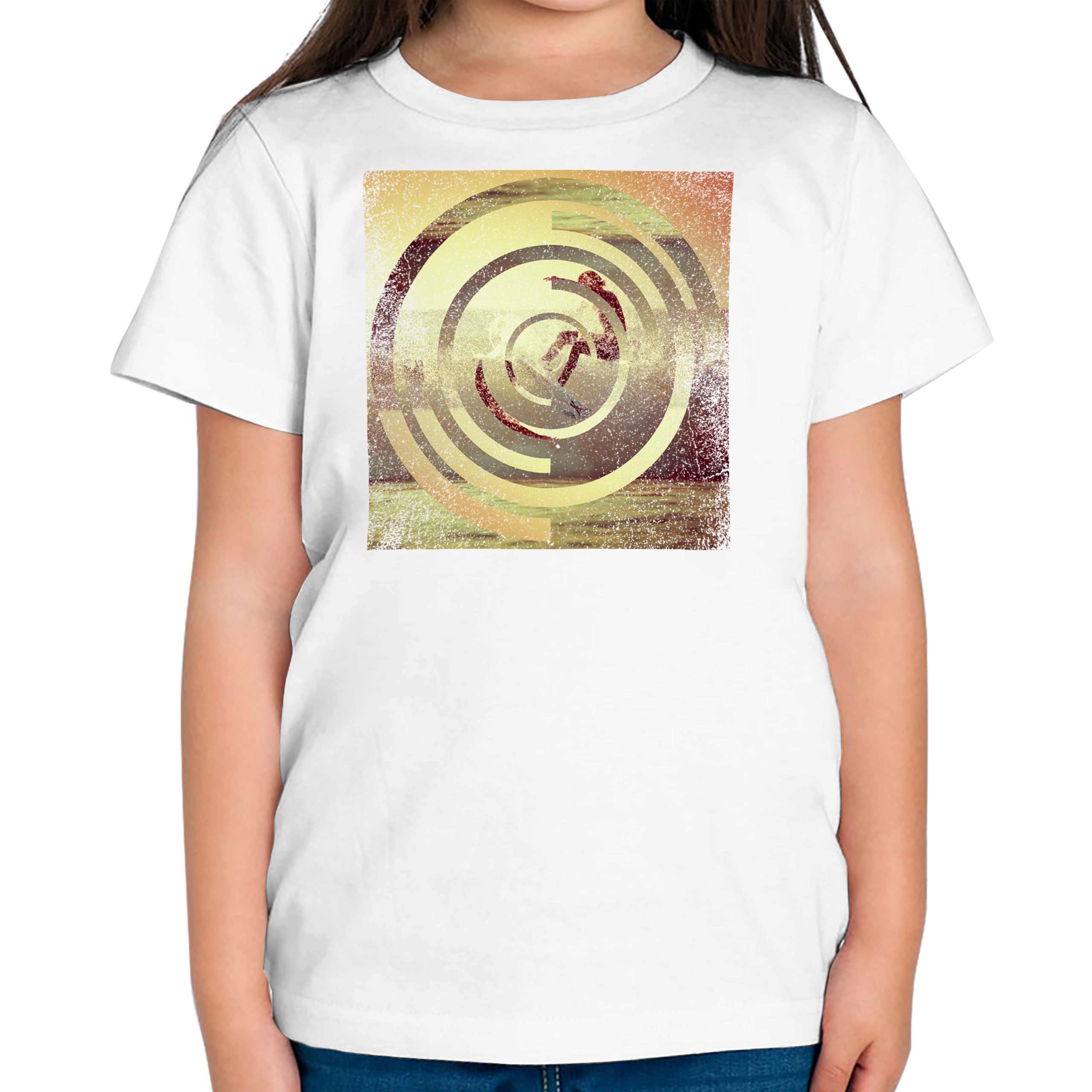 Surfer IN Tramonto Bambini T-Shirt Regalo Surfer Motivo