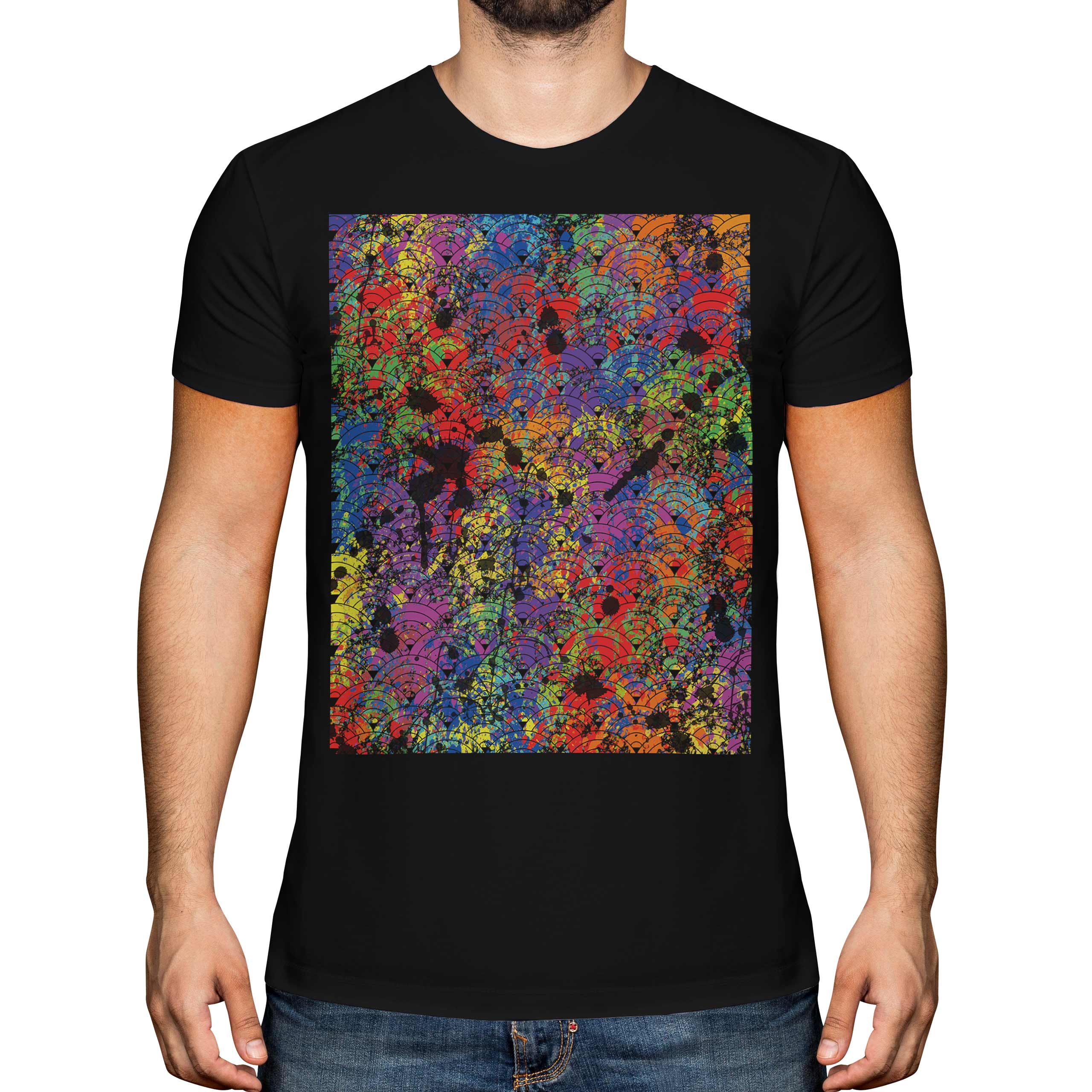 men's paint splatter t shirt