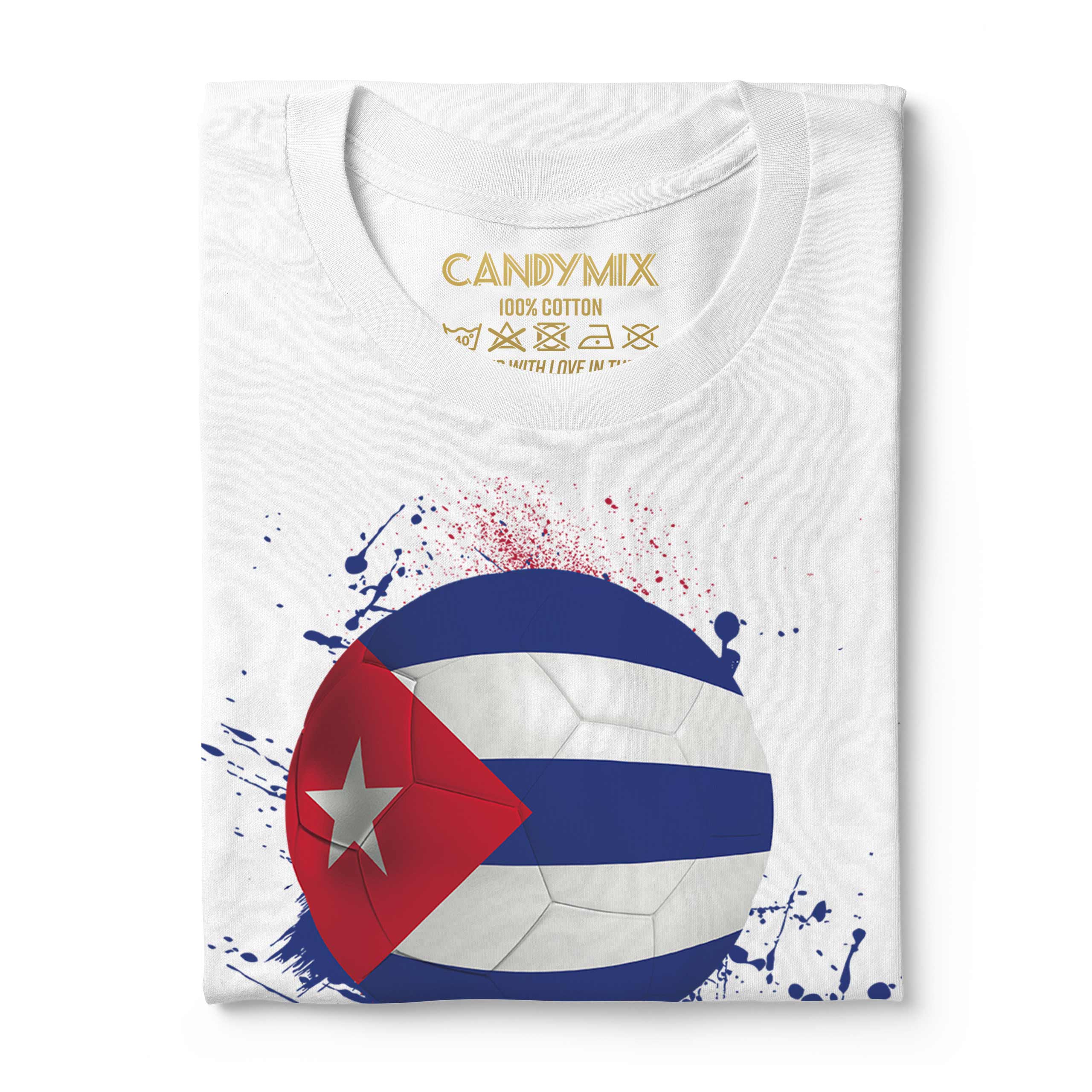 Cuba Soccer Jersey T shirt Flag Pride Flag World Cup 100 % cotton