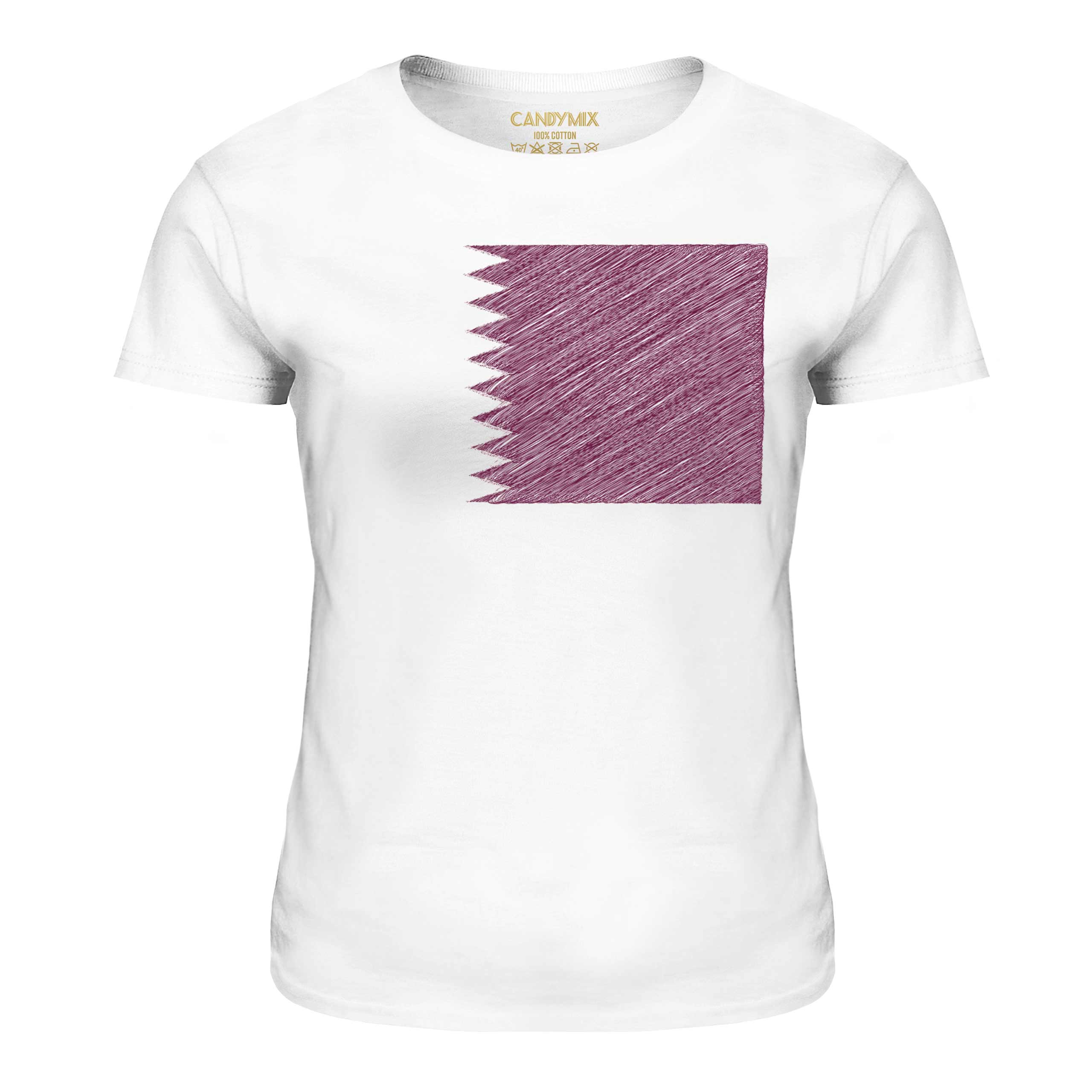 qatar-scribble-flag-ladies-t-shirt-tee-top-gift-qa-ar-qatari-ebay