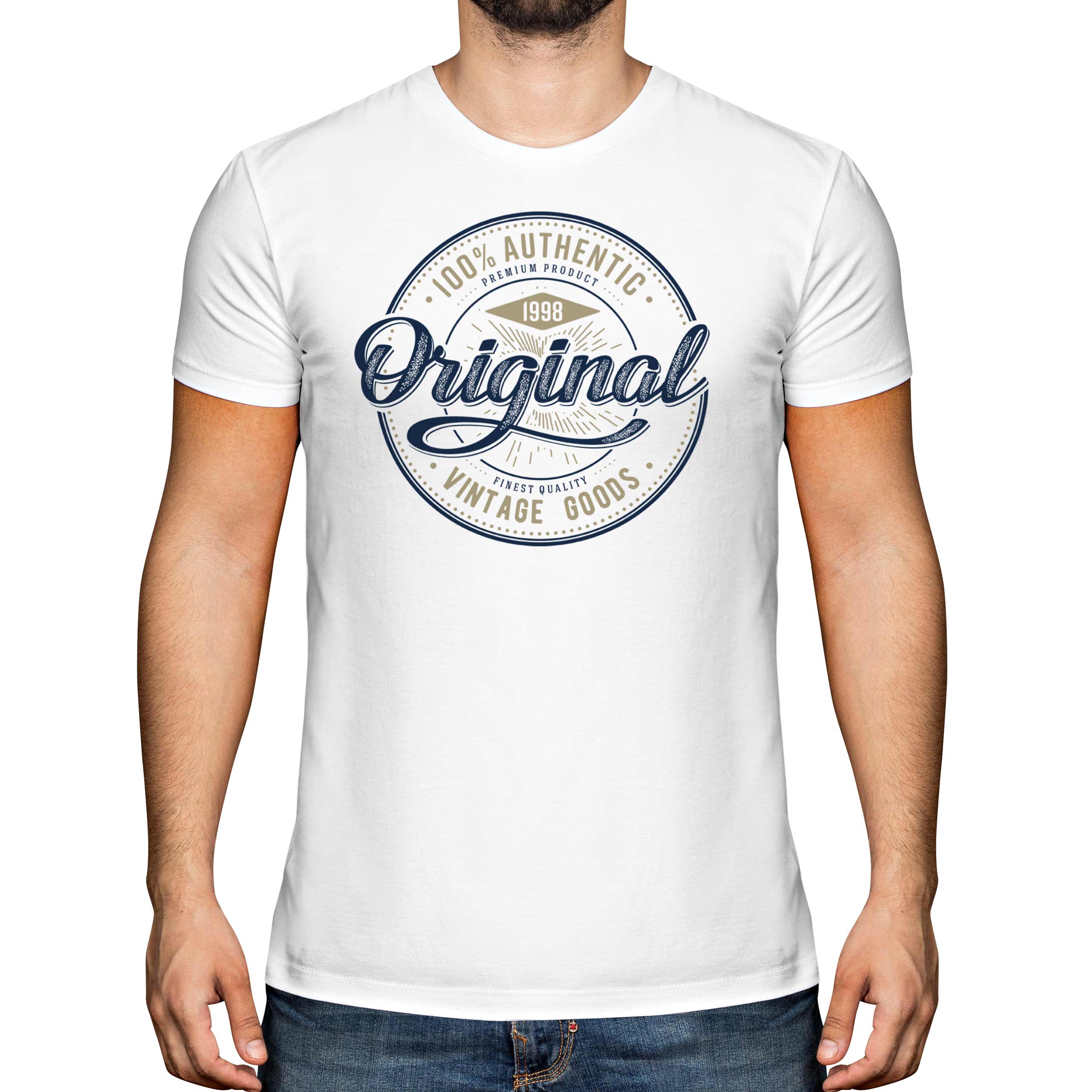 Classic 1998 Shirt Her All Original Parts Vintage 1998 Birthday Shirt 23Th Birthday Shirts 23Th Birthday Gifts Shirt Gifts For Him
