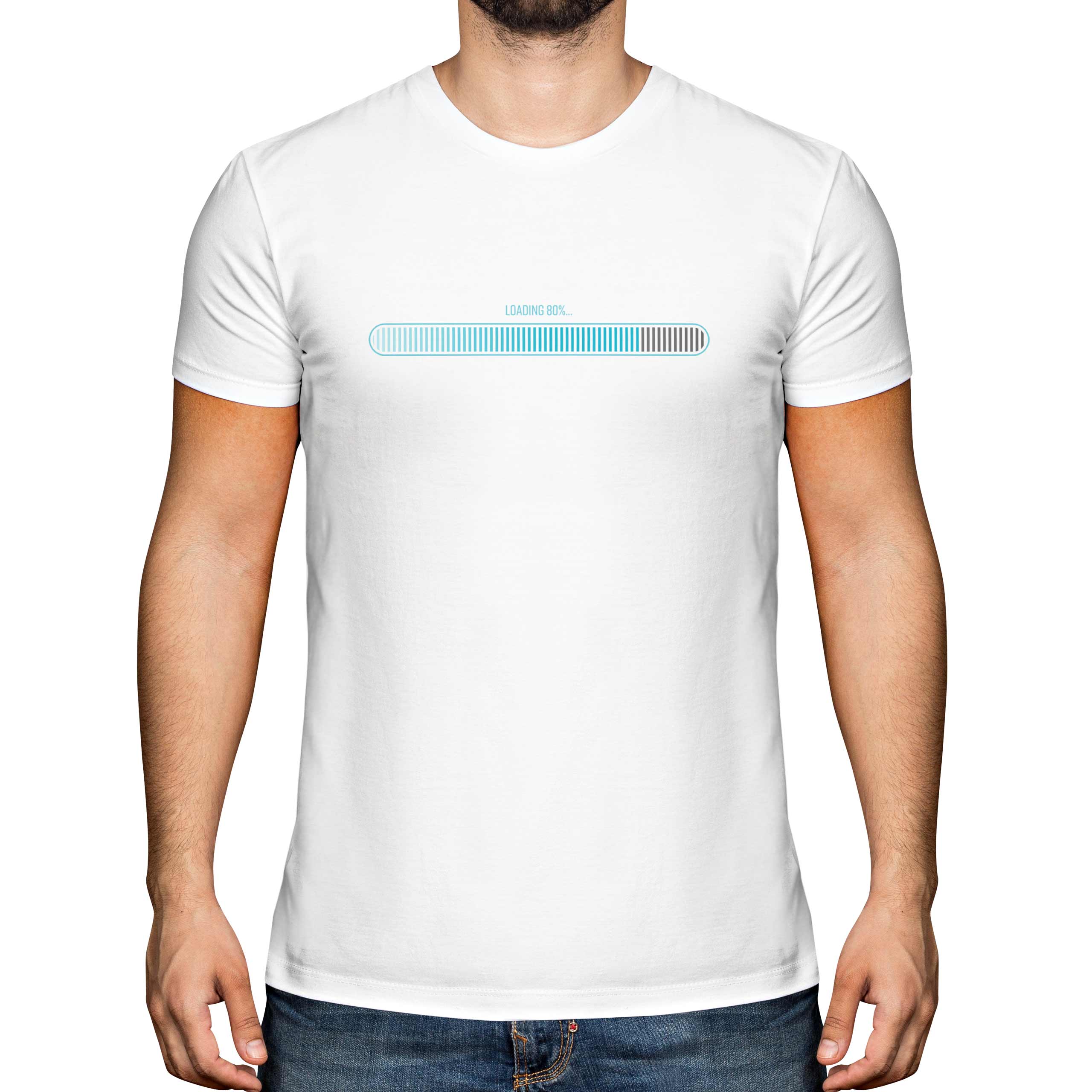 Divertido 80TH Regalo Cumpleaños Camiseta Hombre Carga Broma Novedad PC Geek