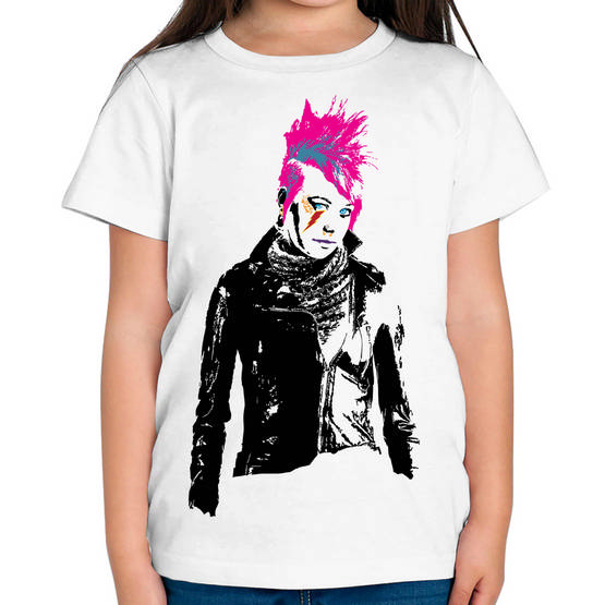PUNK GIRL KIDS T-SHIRT TEE TOP GIFT BLACK AND WHITE CULTURE | eBay