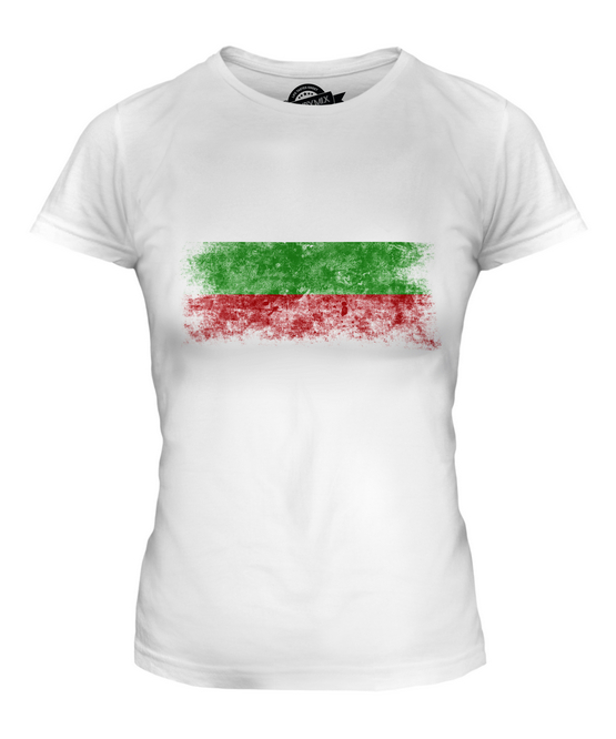 BULGARIA DISTRESSED FLAG LADIES T-SHIRT TOP BULGARIYA BULGARIAN BALGARIJA SHIRT
