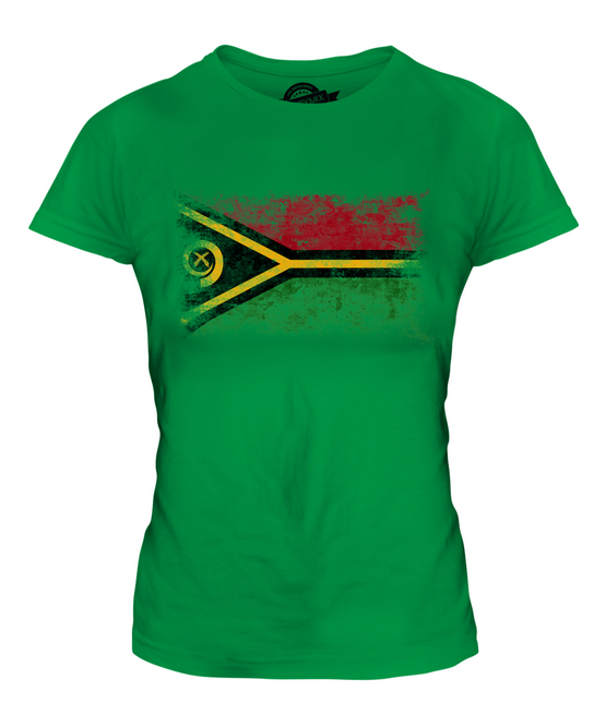 VANUATU WEINLESE FLAGGE DAMEN T-SHIRT TEE SHIRT TOP 36 38 40 42 44 46 48 - Picture 10 of 14