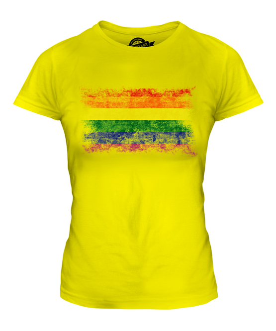 GAY PRIDE WEINLESE FLAGGE DAMEN T-SHIRT TEE SHIRT TOP 36 38 40 42 44 46 48 - 第 9/14 張圖片