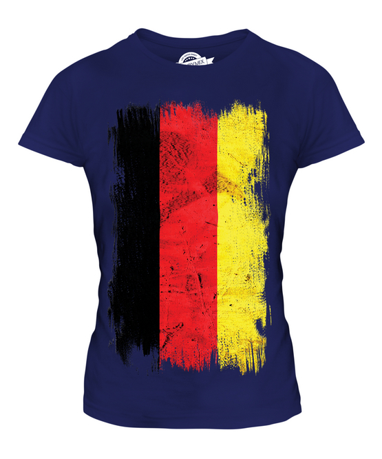 Germany Grunge Flag Ladies T Shirt Top Deutschland Football German Gift Shirt Ebay