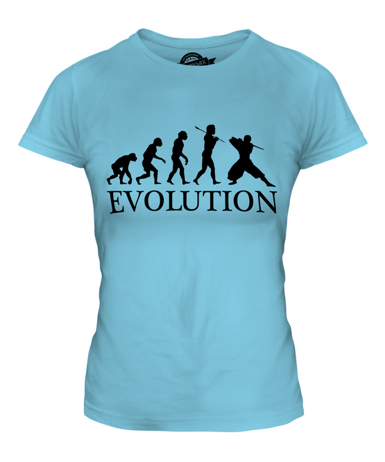 NINJA EVOLUTION DES MENSCHEN DAMEN T-SHIRT TEE SHIRT TOP 36 38 40 42 44 46 48 - Picture 12 of 14