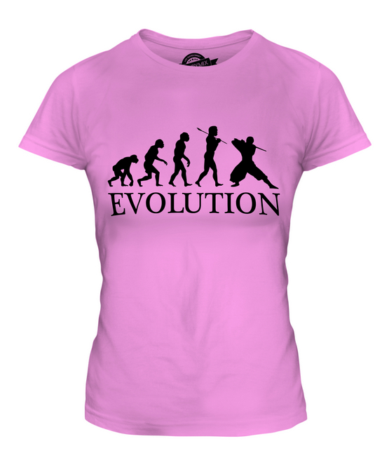 NINJA EVOLUTION DES MENSCHEN DAMEN T-SHIRT TEE SHIRT TOP 36 38 40 42 44 46 48 - Picture 14 of 14