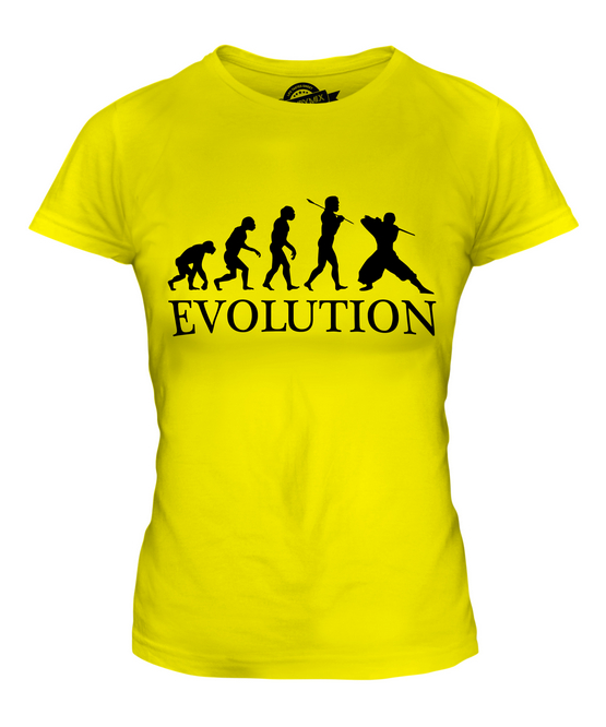 NINJA EVOLUTION DES MENSCHEN DAMEN T-SHIRT TEE SHIRT TOP 36 38 40 42 44 46 48 - Picture 9 of 14