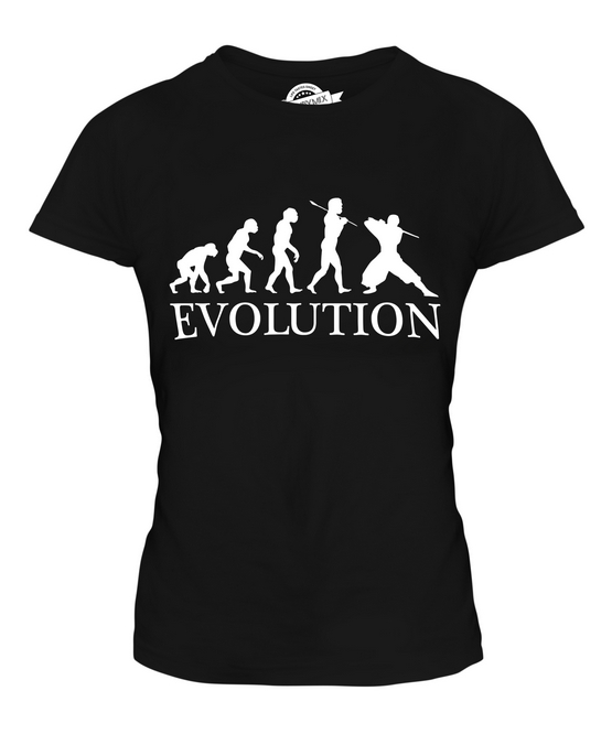 NINJA EVOLUTION DES MENSCHEN DAMEN T-SHIRT TEE SHIRT TOP 36 38 40 42 44 46 48 - Picture 3 of 14