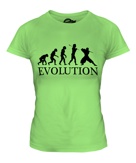 NINJA EVOLUTION DES MENSCHEN DAMEN T-SHIRT TEE SHIRT TOP 36 38 40 42 44 46 48 - Picture 11 of 14