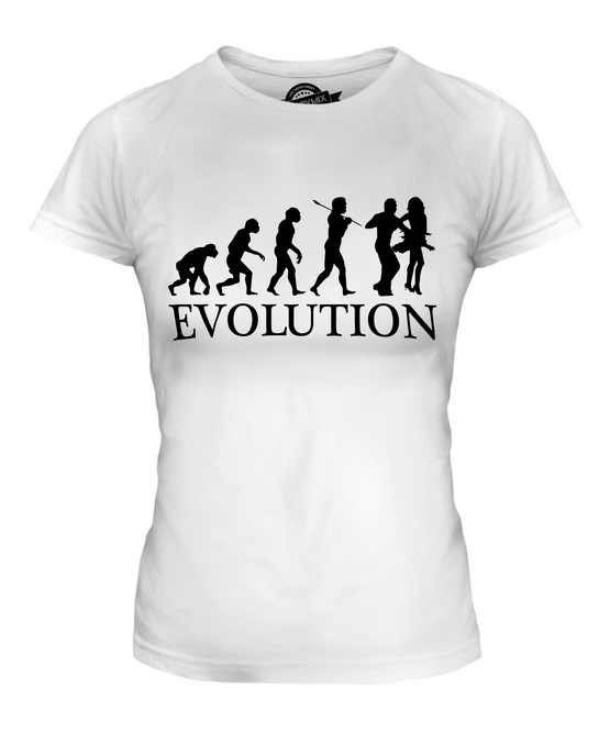 SALSA DANCING EVOLUTION OF MAN LADIES T-SHIRT TEE TOP GIFT CLOTHING