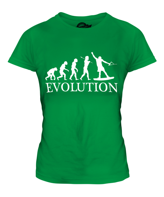 WAKEBOARDING EVOLUTION OF MAN KIDS T-SHIRT TEE TOP GIFT CLOTHING 