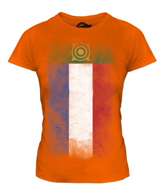 KHAKASSIA FADED FLAG LADIES T-SHIRT TEE TOP FOOTBALL GIFT SHIRT CLOTHING JERSEY - Picture 7 of 14