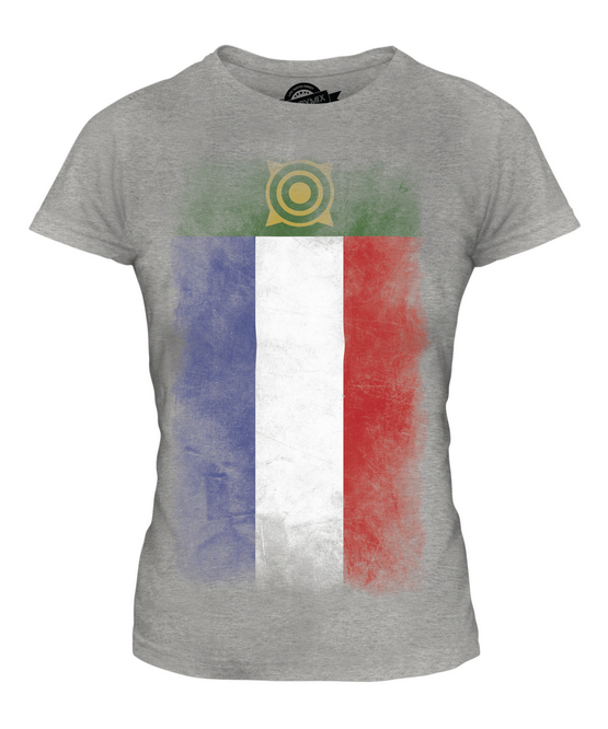 KHAKASSIA FADED FLAG LADIES T-SHIRT TEE TOP FOOTBALL GIFT SHIRT CLOTHING JERSEY - Picture 4 of 14