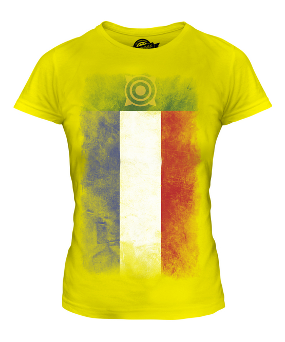 KHAKASSIA FADED FLAG LADIES T-SHIRT TEE TOP FOOTBALL GIFT SHIRT CLOTHING JERSEY - Picture 9 of 14