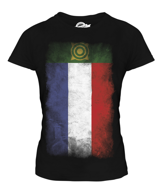 KHAKASSIA FADED FLAG LADIES T-SHIRT TEE TOP FOOTBALL GIFT SHIRT CLOTHING JERSEY - Picture 3 of 14