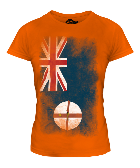 NUOVA T-SHIRT MAGLIETTA DONNA BANDIERA VERBLICA GALLES DEL SUD 36 38 40 42 44 - Foto 7 di 14