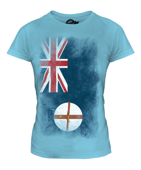NUOVA T-SHIRT MAGLIETTA DONNA BANDIERA VERBLICA GALLES DEL SUD 36 38 40 42 44 - Foto 12 di 14