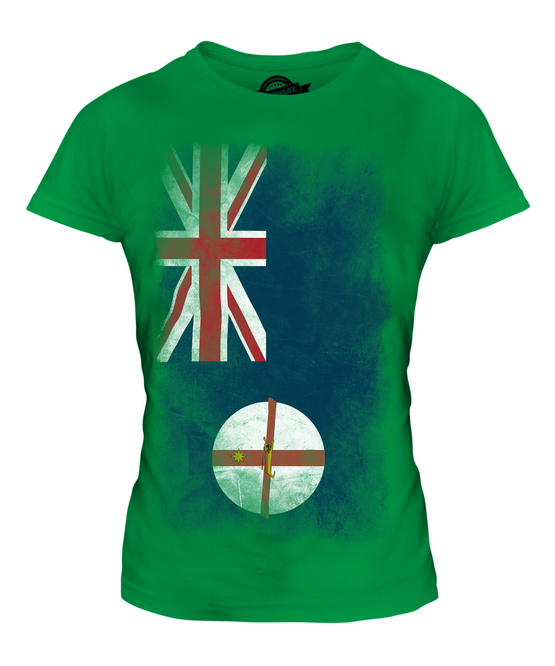 NUOVA T-SHIRT MAGLIETTA DONNA BANDIERA VERBLICA GALLES DEL SUD 36 38 40 42 44 - Foto 10 di 14
