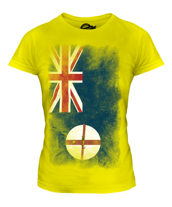 NUOVA T-SHIRT MAGLIETTA DONNA BANDIERA VERBLICA GALLES DEL SUD 36 38 40 42 44 - Foto 9 di 14