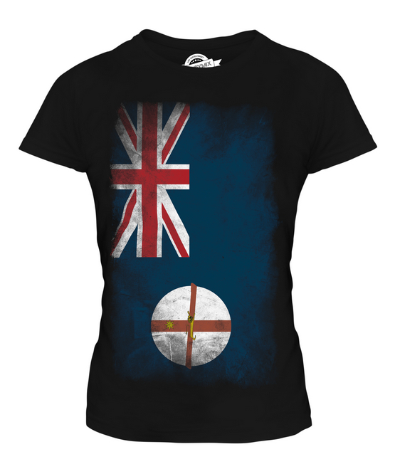 NUOVA T-SHIRT MAGLIETTA DONNA BANDIERA VERBLICA GALLES DEL SUD 36 38 40 42 44 - Foto 3 di 14