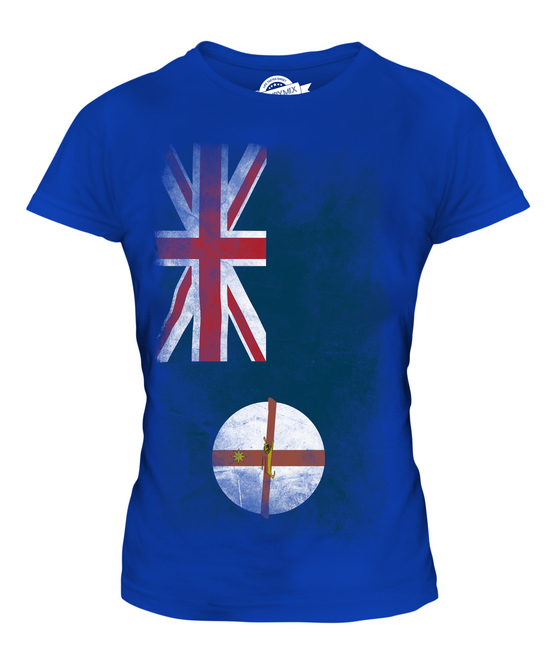 NUOVA T-SHIRT MAGLIETTA DONNA BANDIERA VERBLICA GALLES DEL SUD 36 38 40 42 44 - Foto 13 di 14