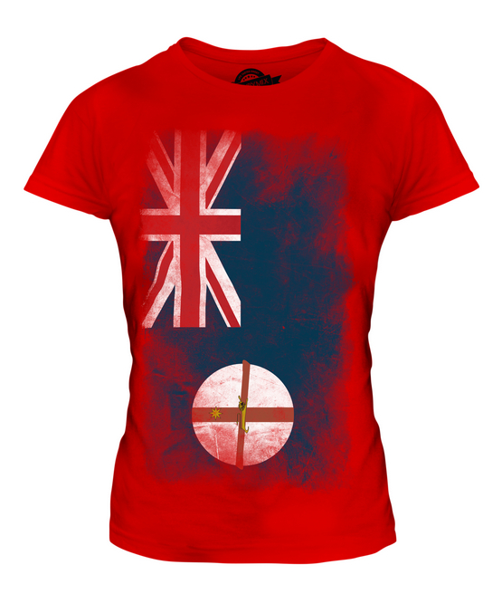 NUOVA T-SHIRT MAGLIETTA DONNA BANDIERA VERBLICA GALLES DEL SUD 36 38 40 42 44 - Foto 6 di 14