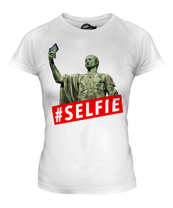 GAIUS JULIUS CAESAR HASHTAG SELFIE LADIES T-SHIRT TEE TOP GIFT HISTORY
