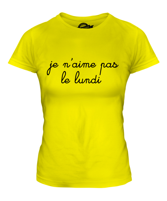 Details about   JE N'AIME PAS LE LUNDI MENS T-SHIRT TEE TOP GIFTINDIE HIPSTER 