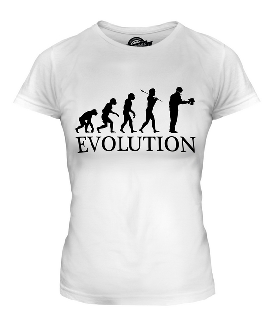 AIRBRUSH EVOLUTION LADIES T-SHIRT TEE TOP GIFT DECORATOR AIRBRUSHING