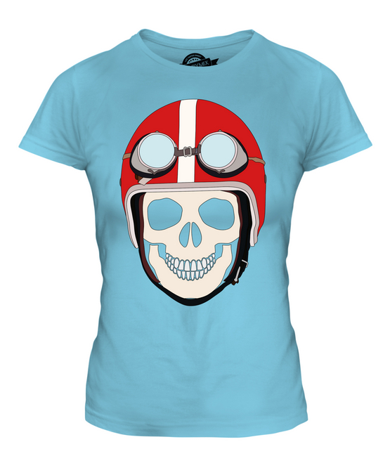PILOTMASKE TOTENKOPF DAMEN T-SHIRT TEE SHIRT TOP 36 38 40 42 44 46 48 - Bild 12 von 14
