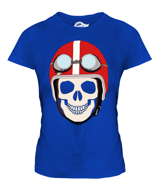 PILOTMASKE TOTENKOPF DAMEN T-SHIRT TEE SHIRT TOP 36 38 40 42 44 46 48 - Bild 13 von 14