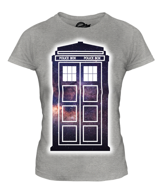 POLICE BOX LADIES T-SHIRT TEE SHIRT TOP 36 38 40 42 44 46 48 - Picture 4 of 14