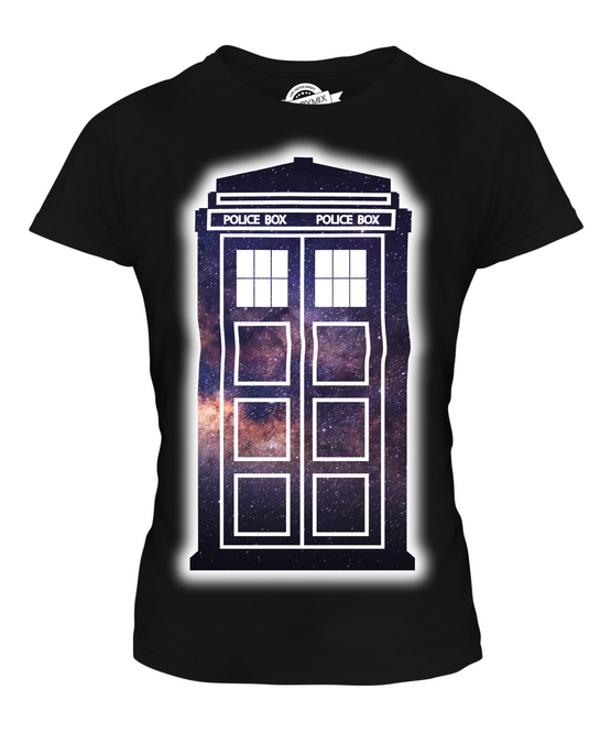 POLICE BOX LADIES T-SHIRT TEE SHIRT TOP 36 38 40 42 44 46 48 - Picture 3 of 14