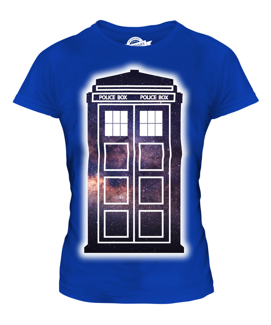 POLICE BOX LADIES T-SHIRT TEE SHIRT TOP 36 38 40 42 44 46 48 - Picture 13 of 14