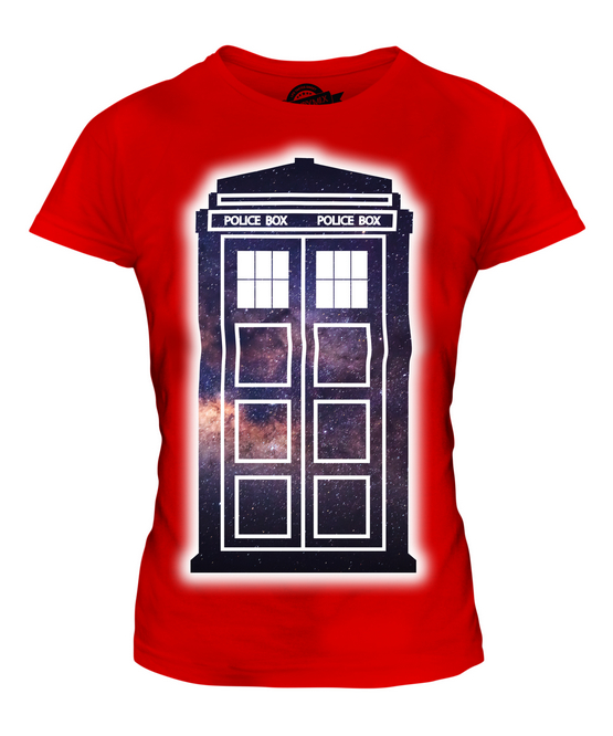 POLICE BOX LADIES T-SHIRT TEE SHIRT TOP 36 38 40 42 44 46 48 - Picture 6 of 14